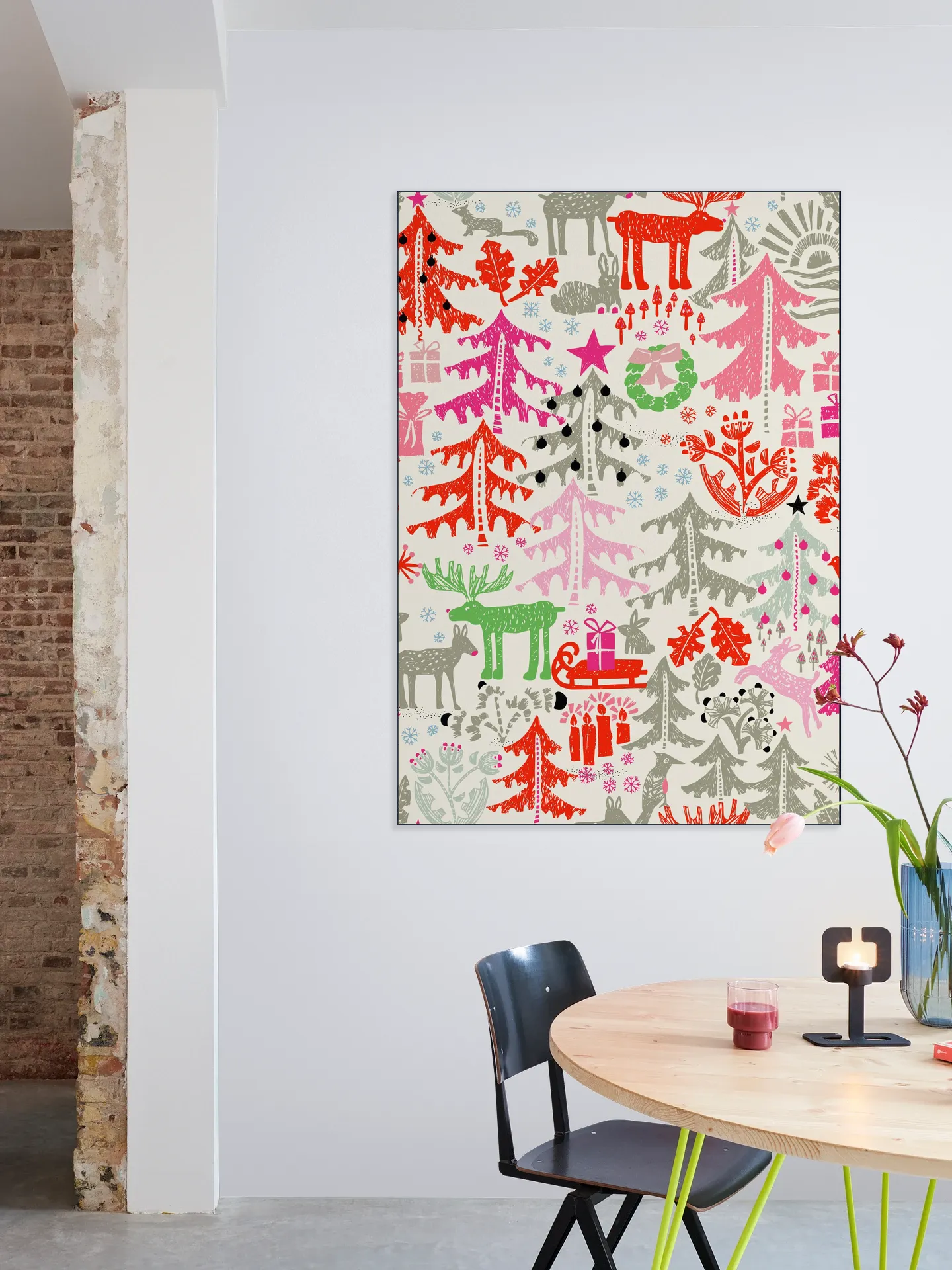 X-Mas Winter Forest Pattern