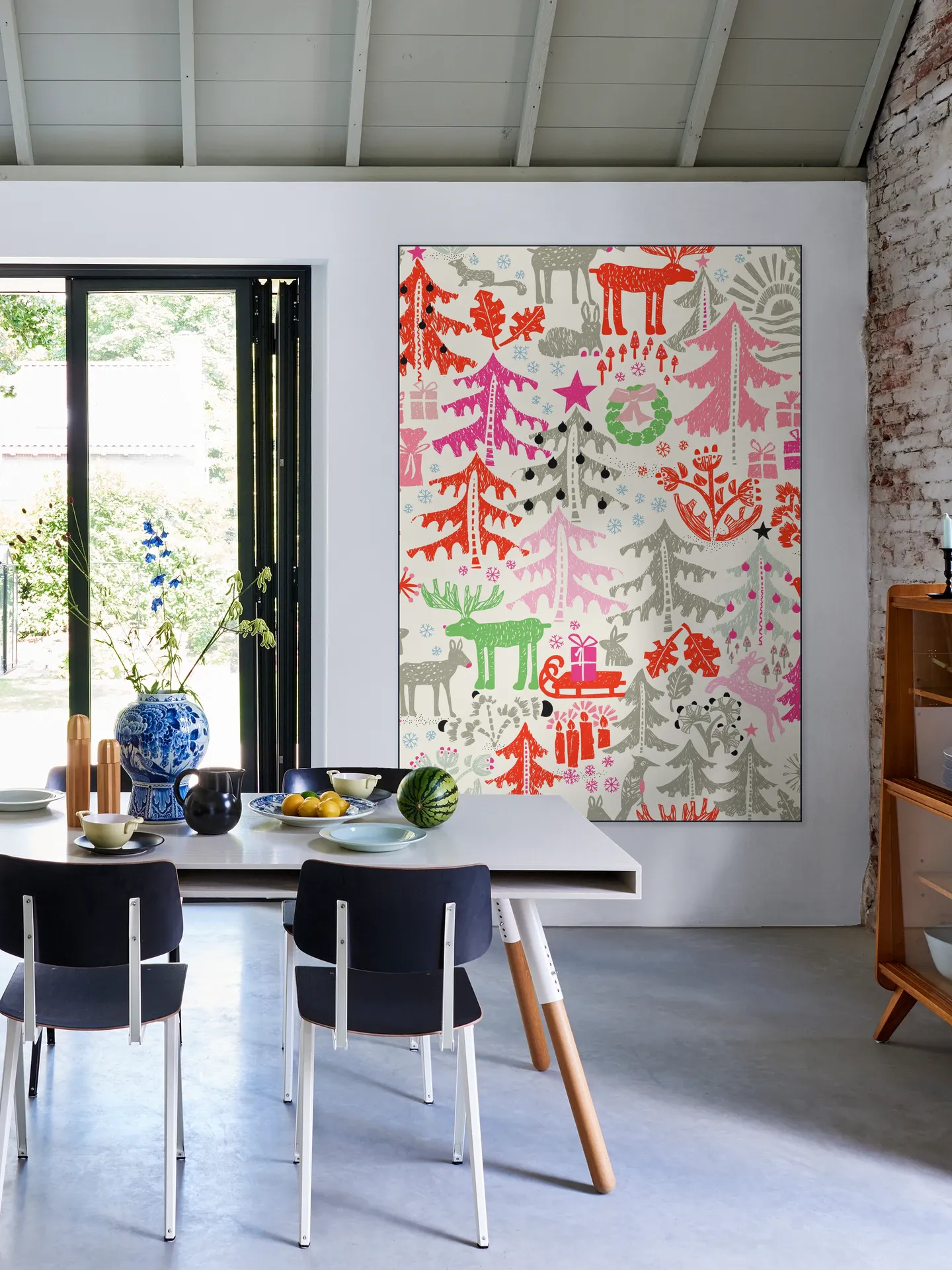 X-Mas Winter Forest Pattern