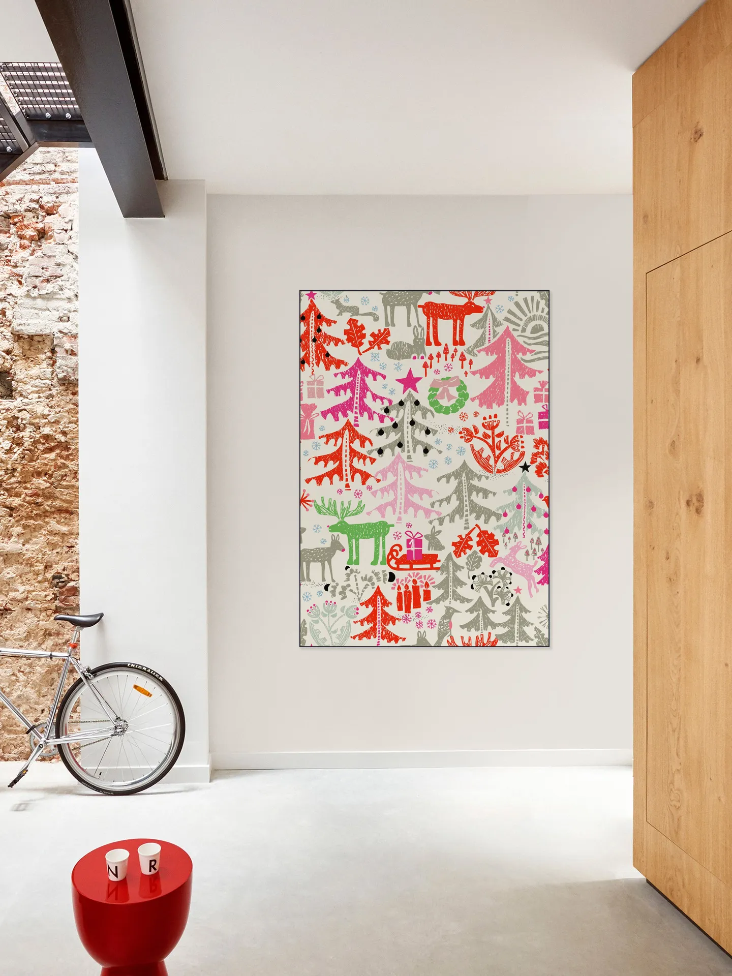 X-Mas Winter Forest Pattern