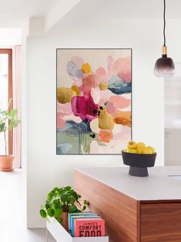 A Soft Pink Abstract