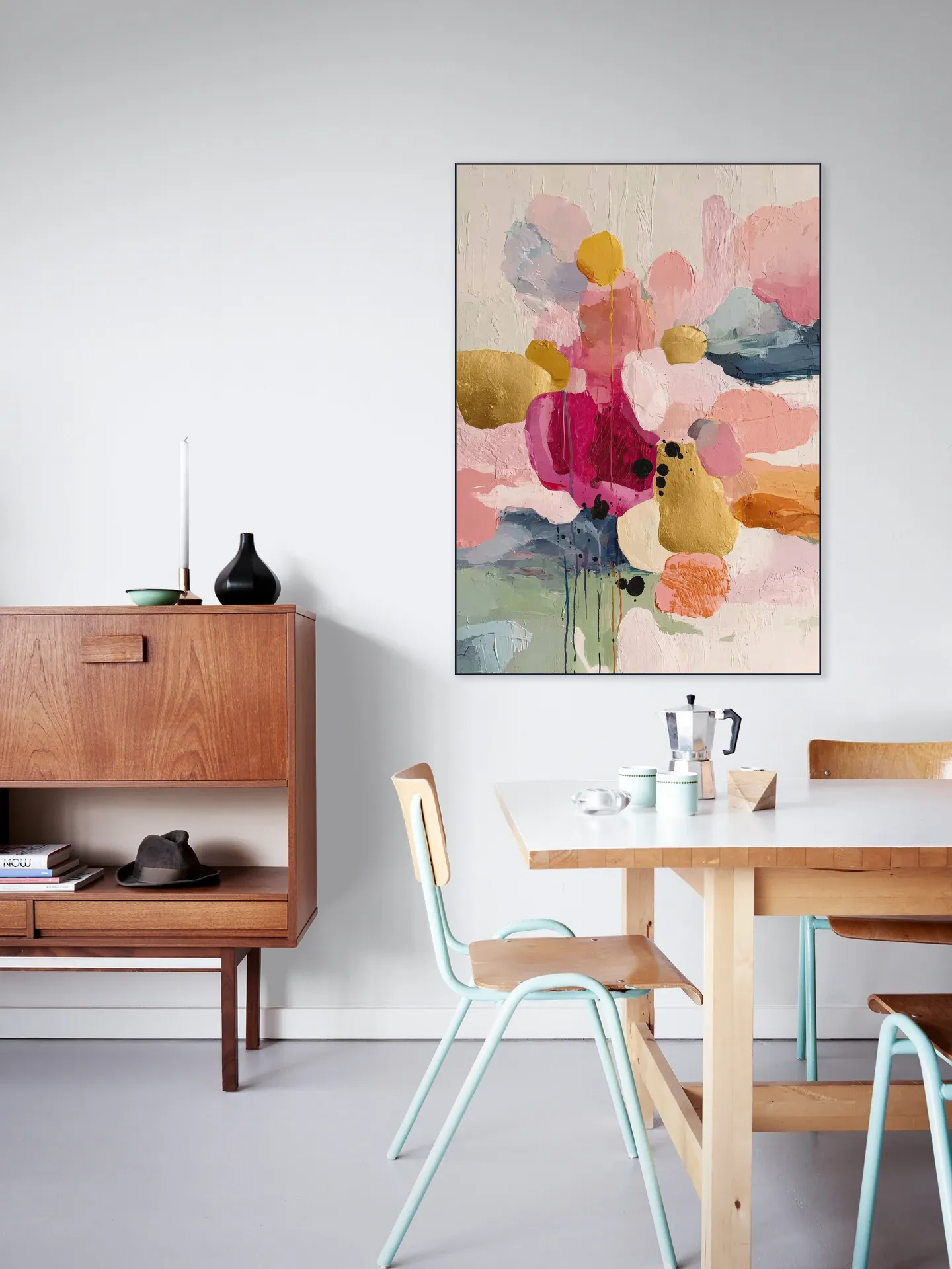 A Soft Pink Abstract