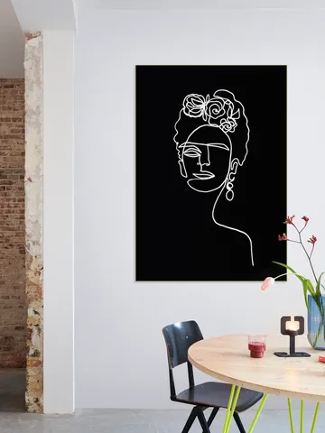 Frida Kahlo black & white