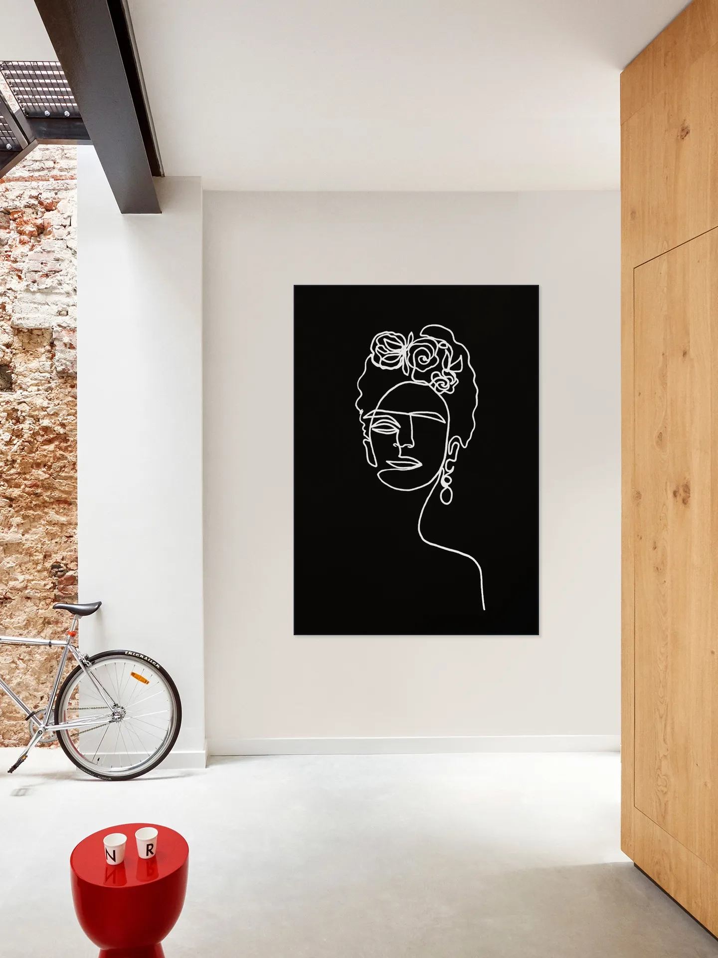 Frida Kahlo black & white