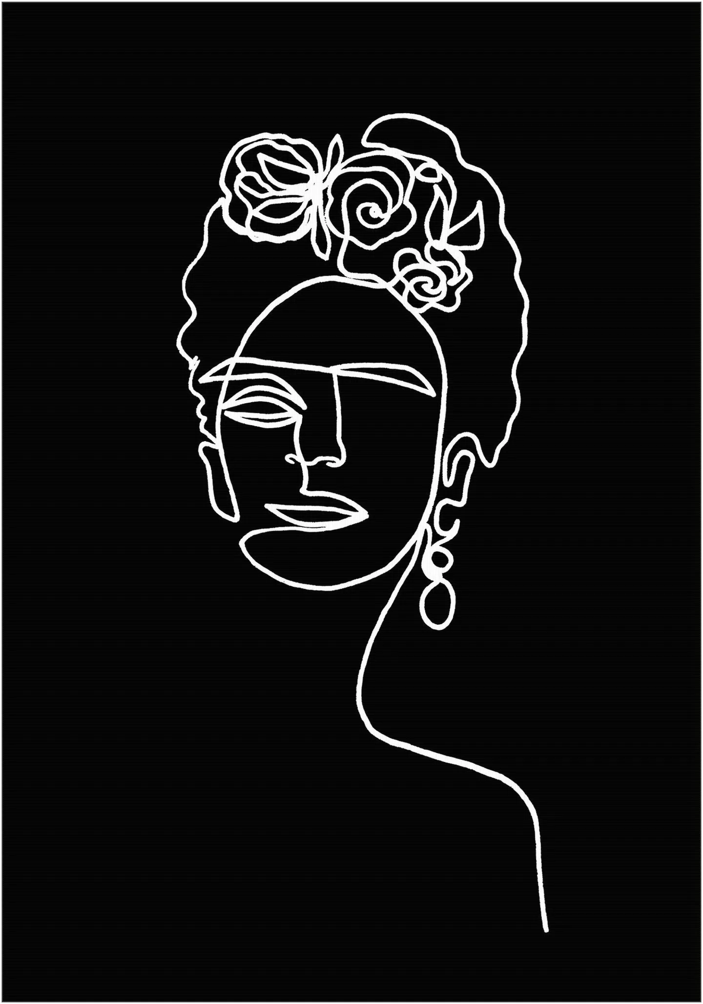 Frida Kahlo black & white