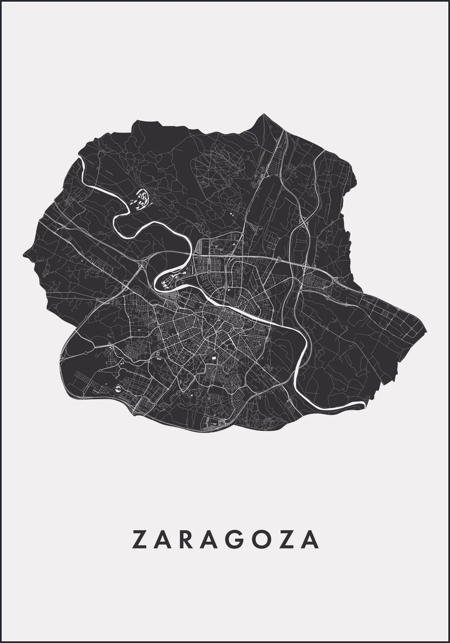 Zaragoza City Map