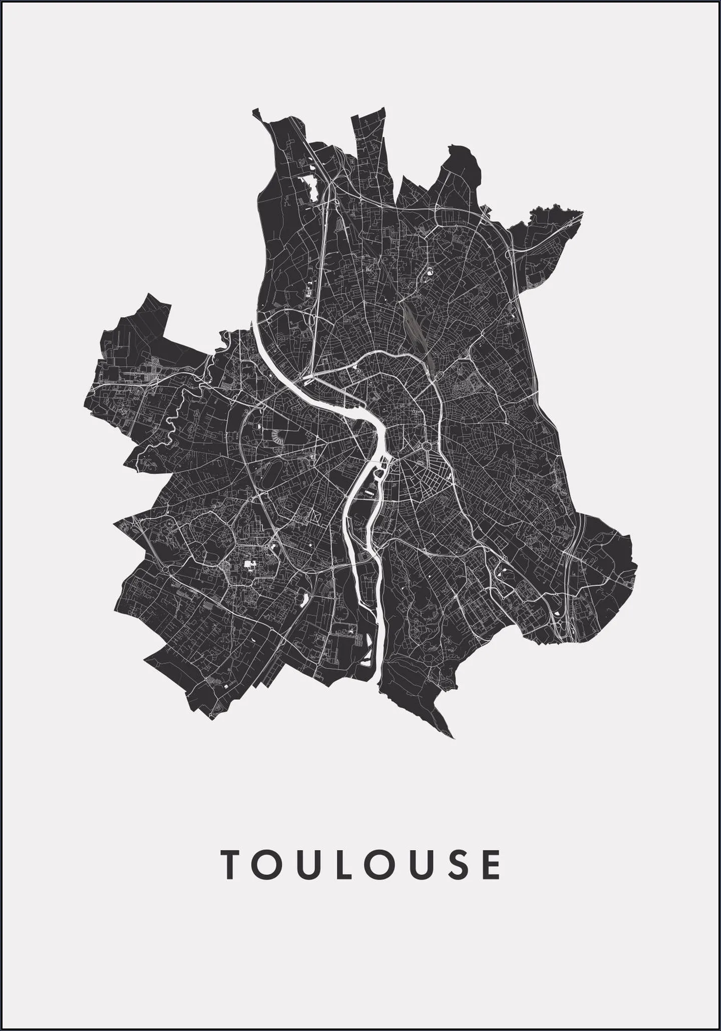 Toulouse City Map