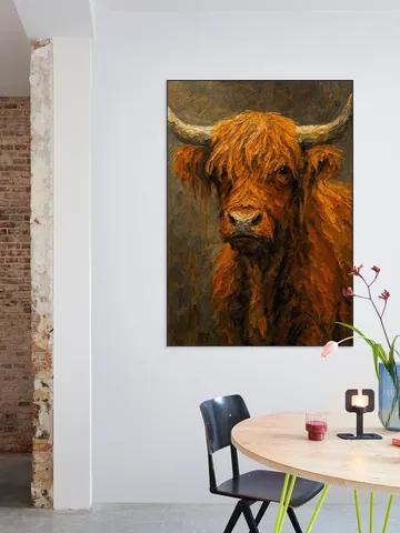 Red-brown Scottish Highlander