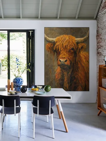 Red-brown Scottish Highlander
