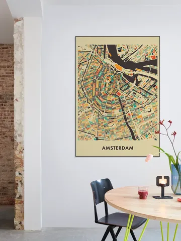 Amsterdam Mosaic Map