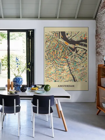 Amsterdam Mosaic Map