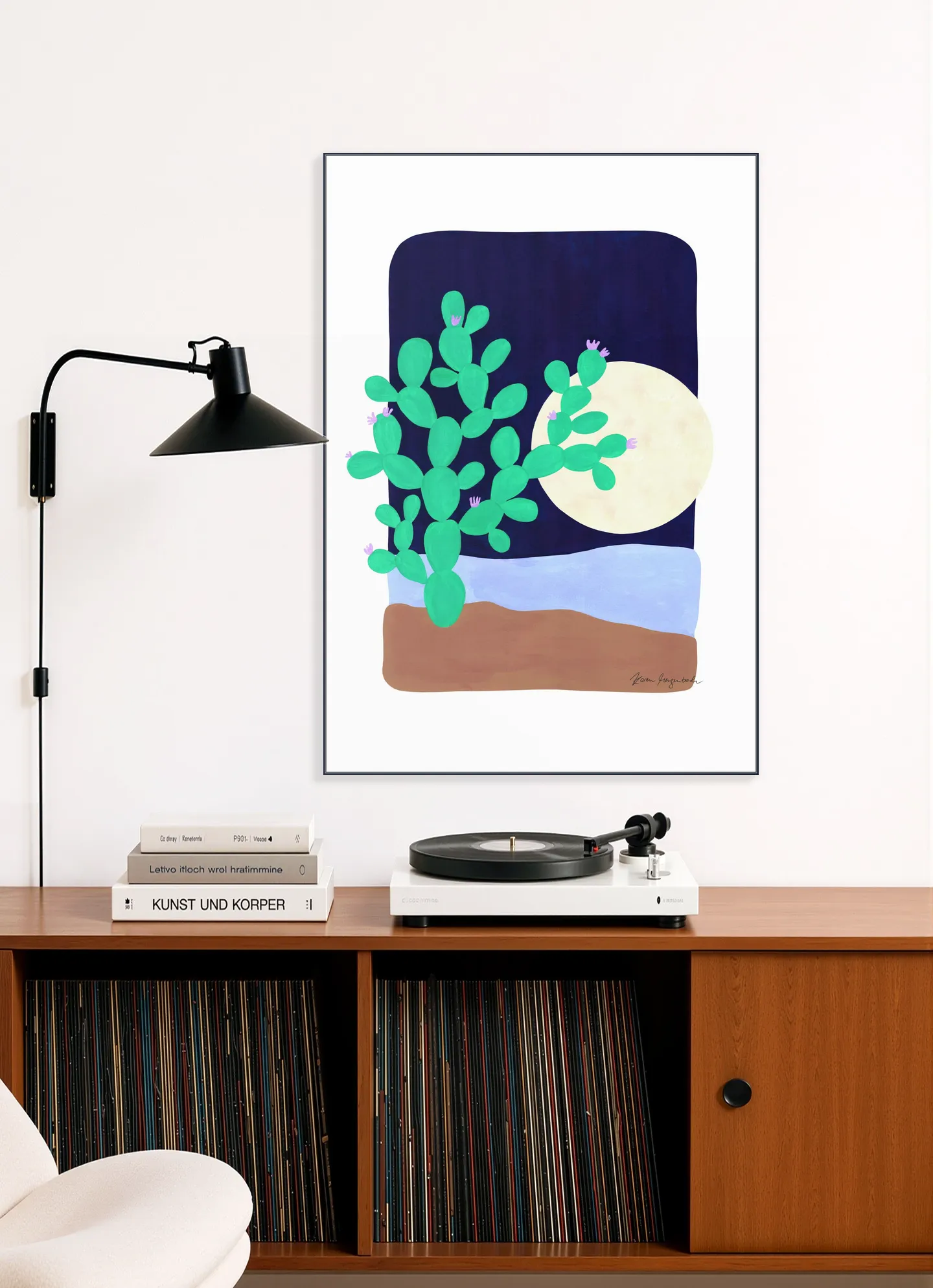 Cactus and Moonlight