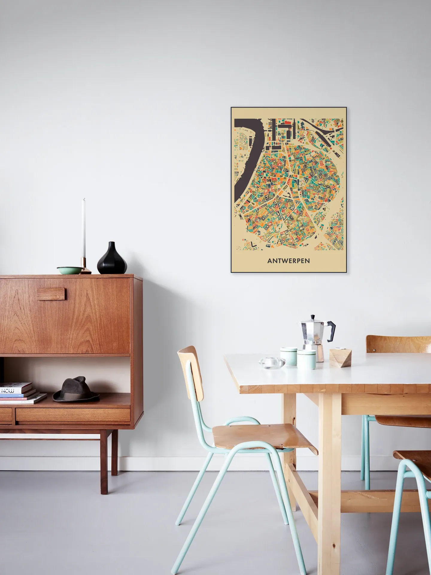 Antwerpen Mosaic Map