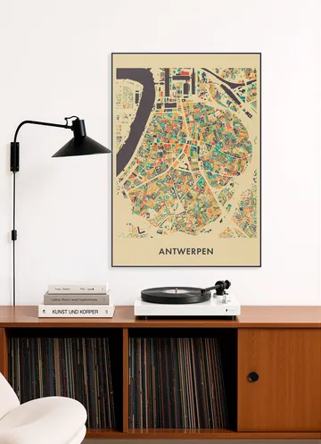 Antwerpen Mosaic Map