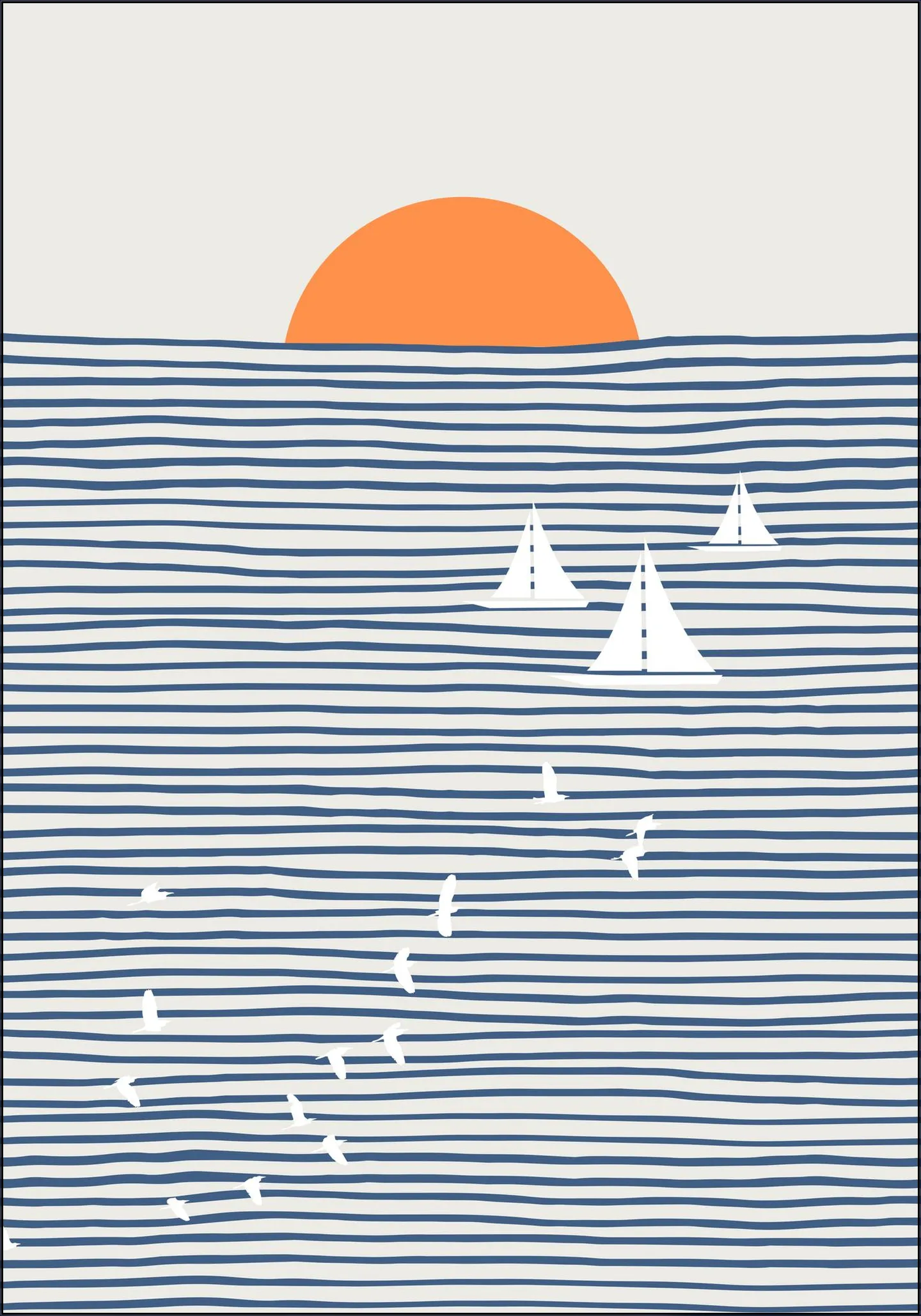 Three White Sails