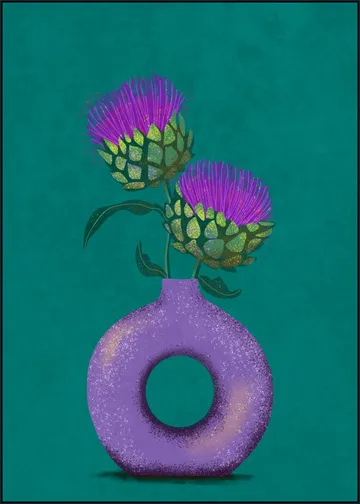 Artichoke In A Vase