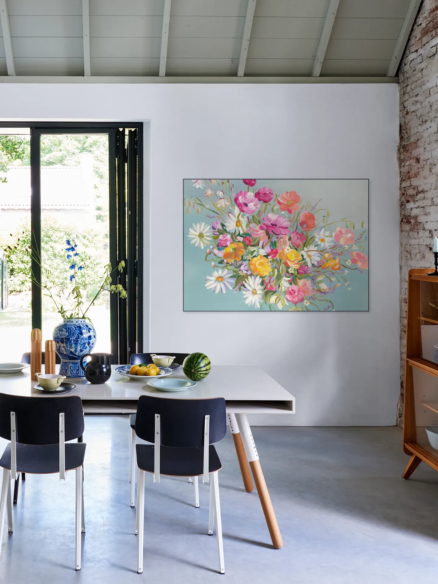 Blooms On Blue