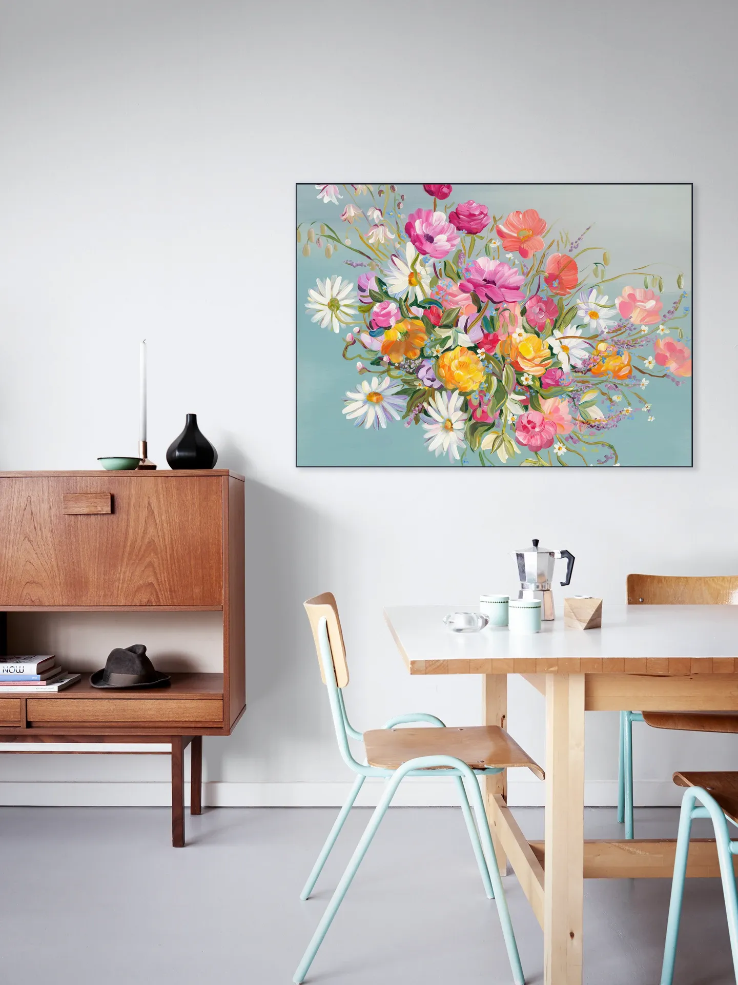 Blooms On Blue