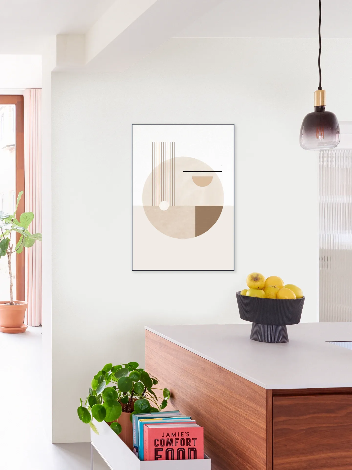 Neutral Semicircles Poster No.2