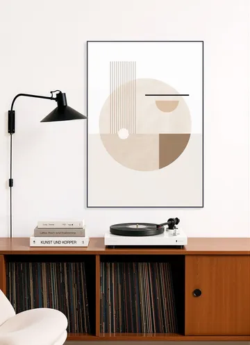 Neutral Semicircles Poster No.2
