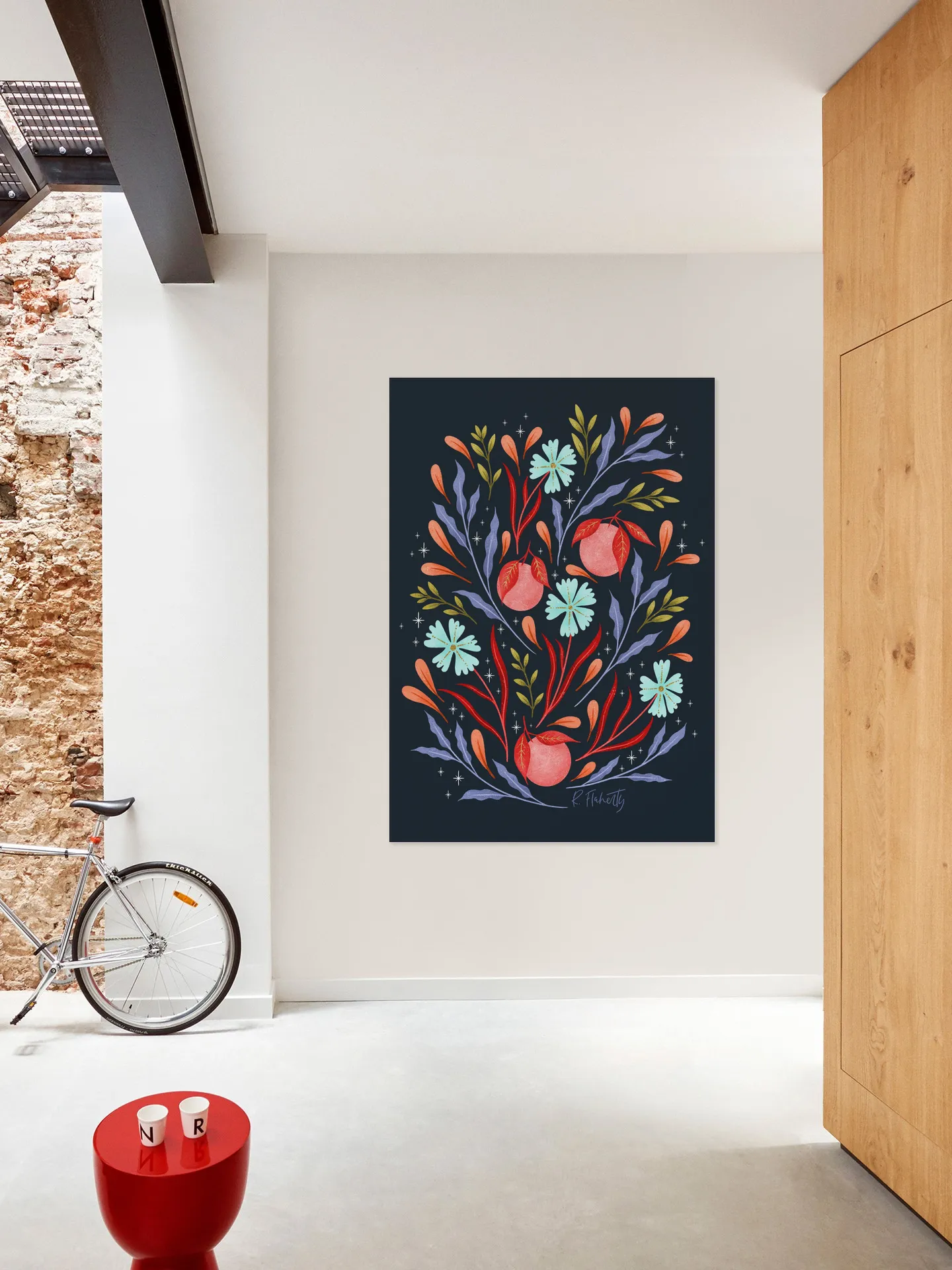 Wild Flowers and Oranges Coral