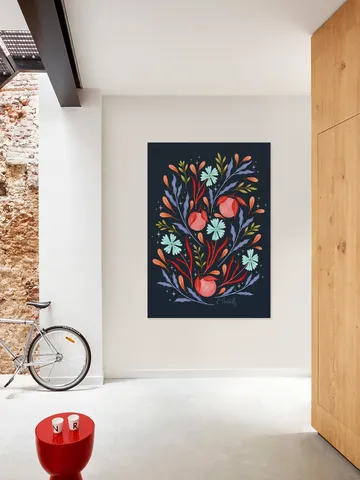Wild Flowers and Oranges Coral