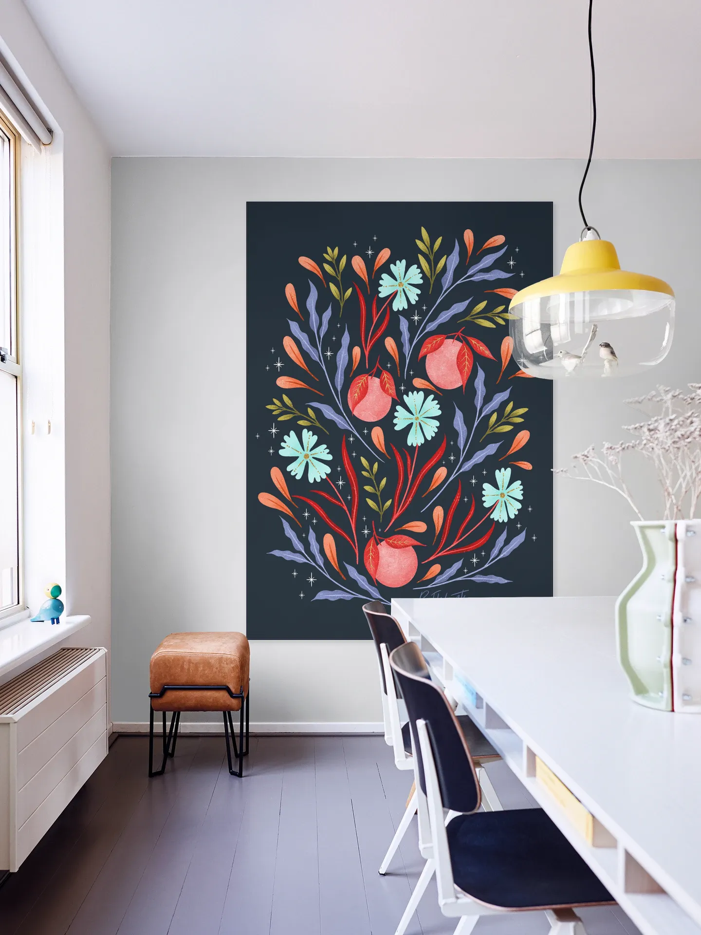 Wild Flowers and Oranges Coral