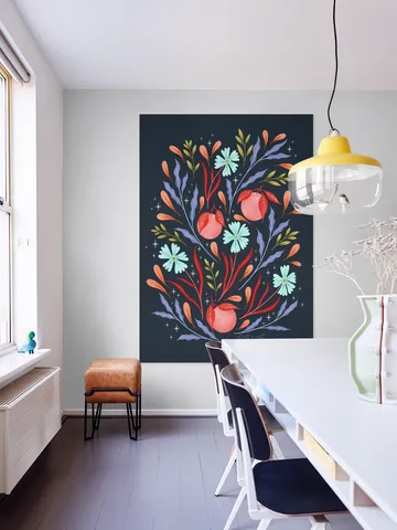 Wild Flowers and Oranges Coral