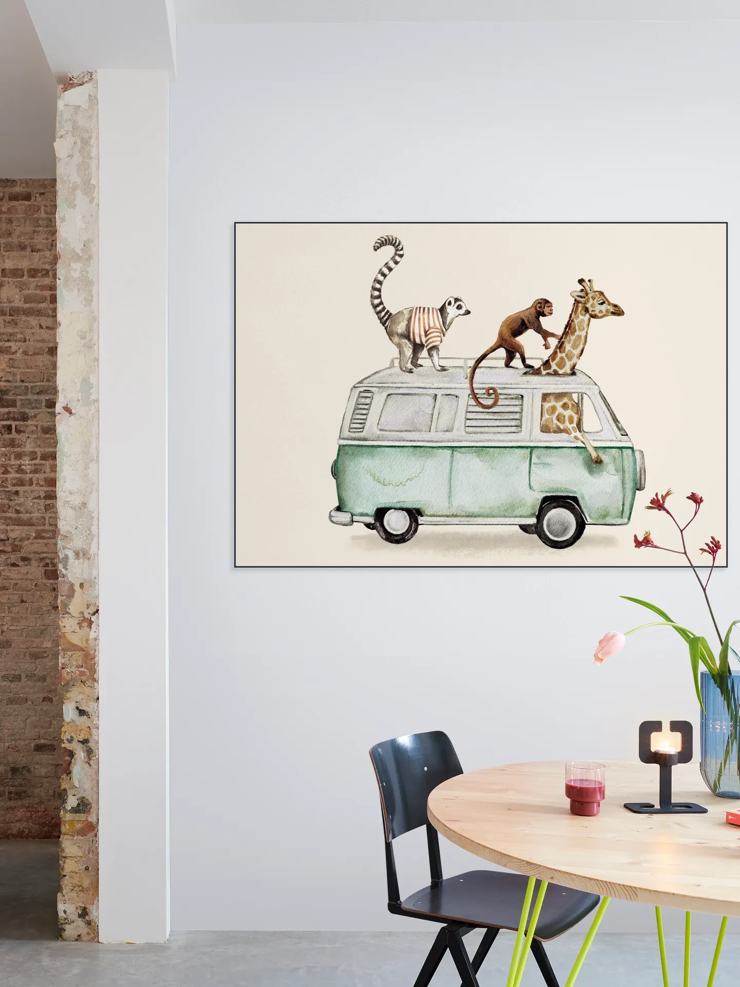 Van with Animals