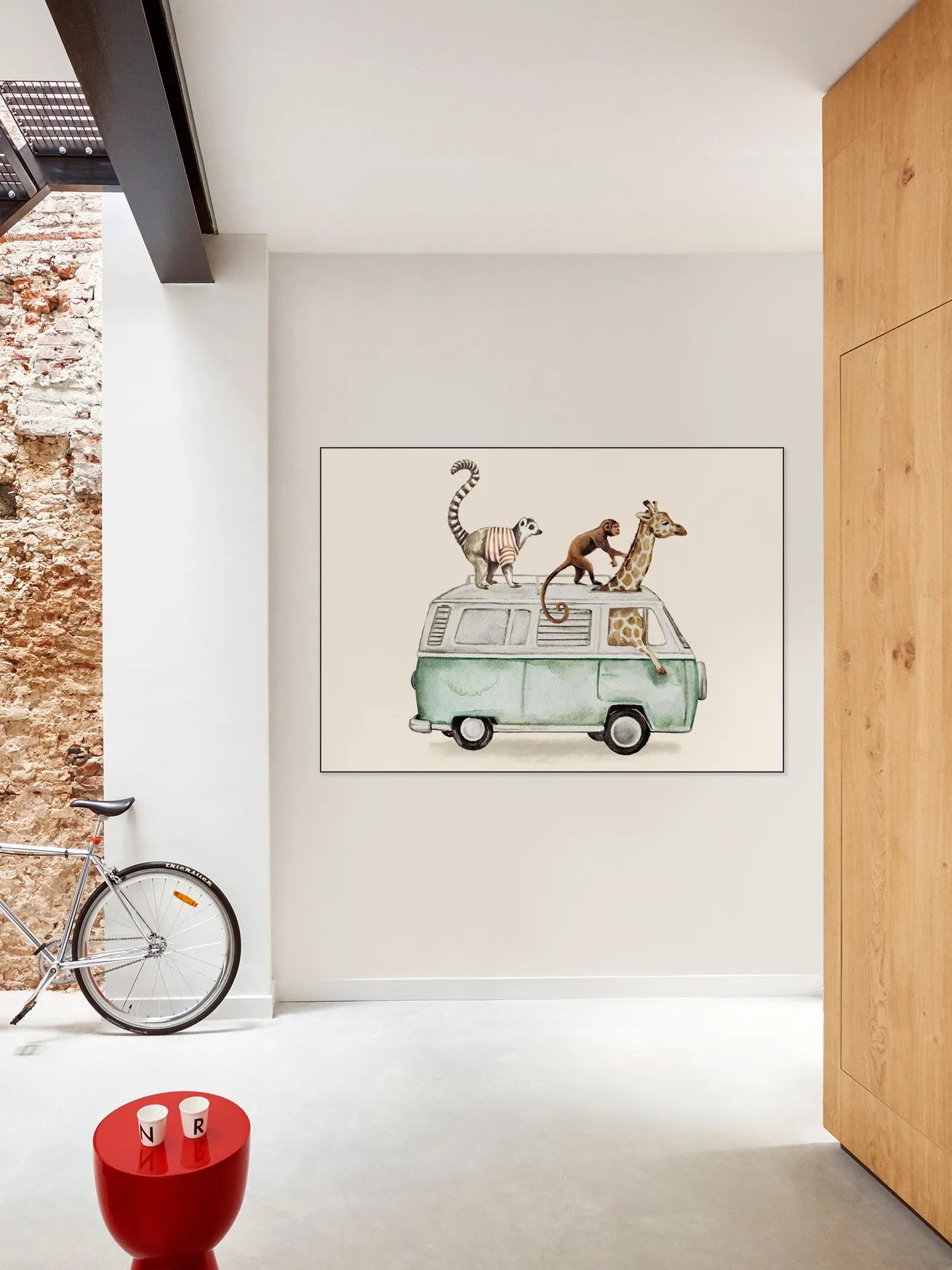 Van with Animals