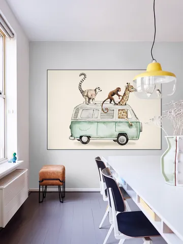 Van with Animals