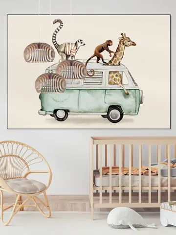 Van with Animals