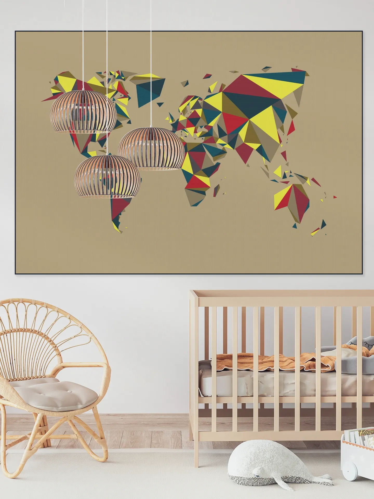 World Map 3D Retro