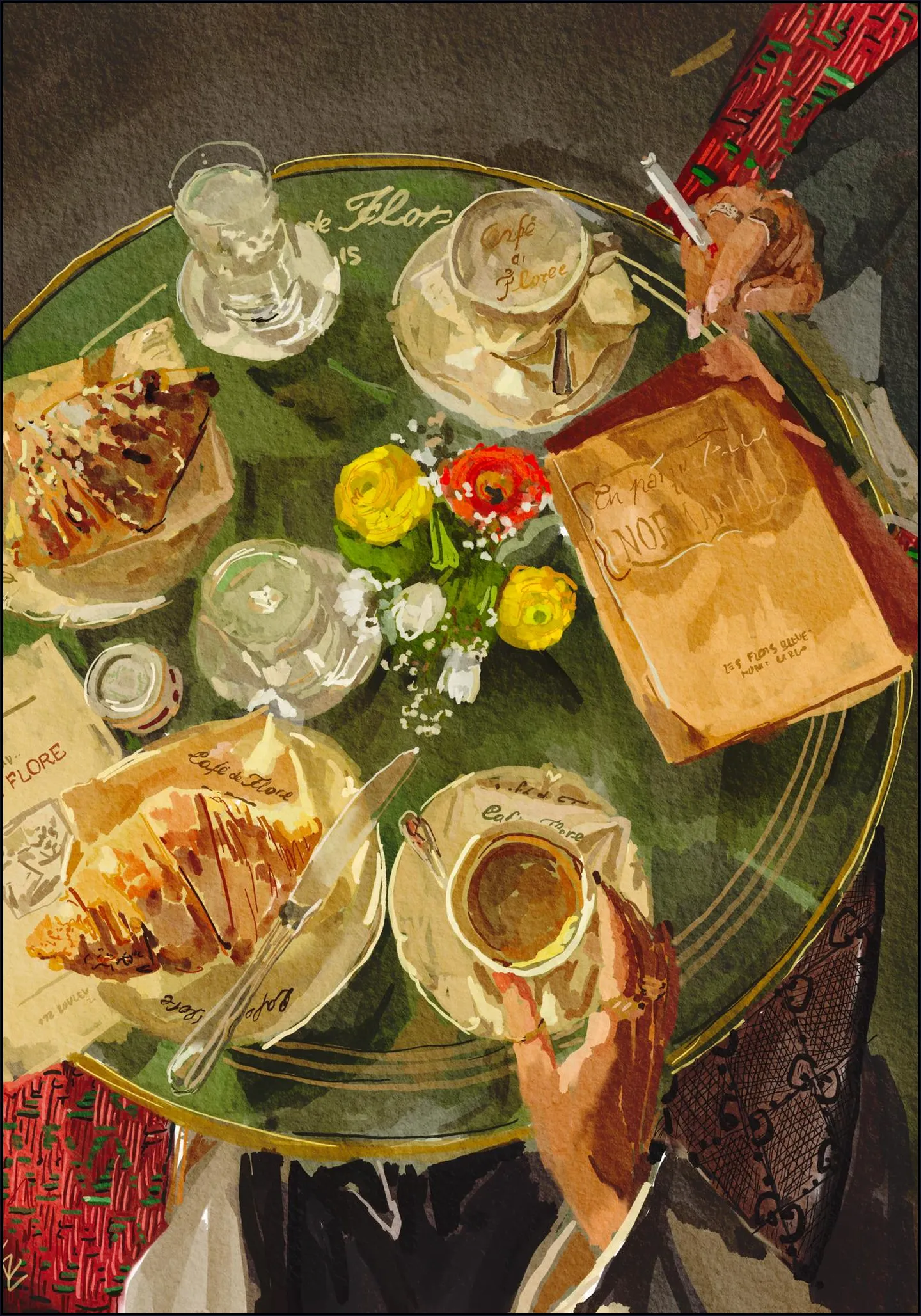 Croissant at Caffe de Flore
