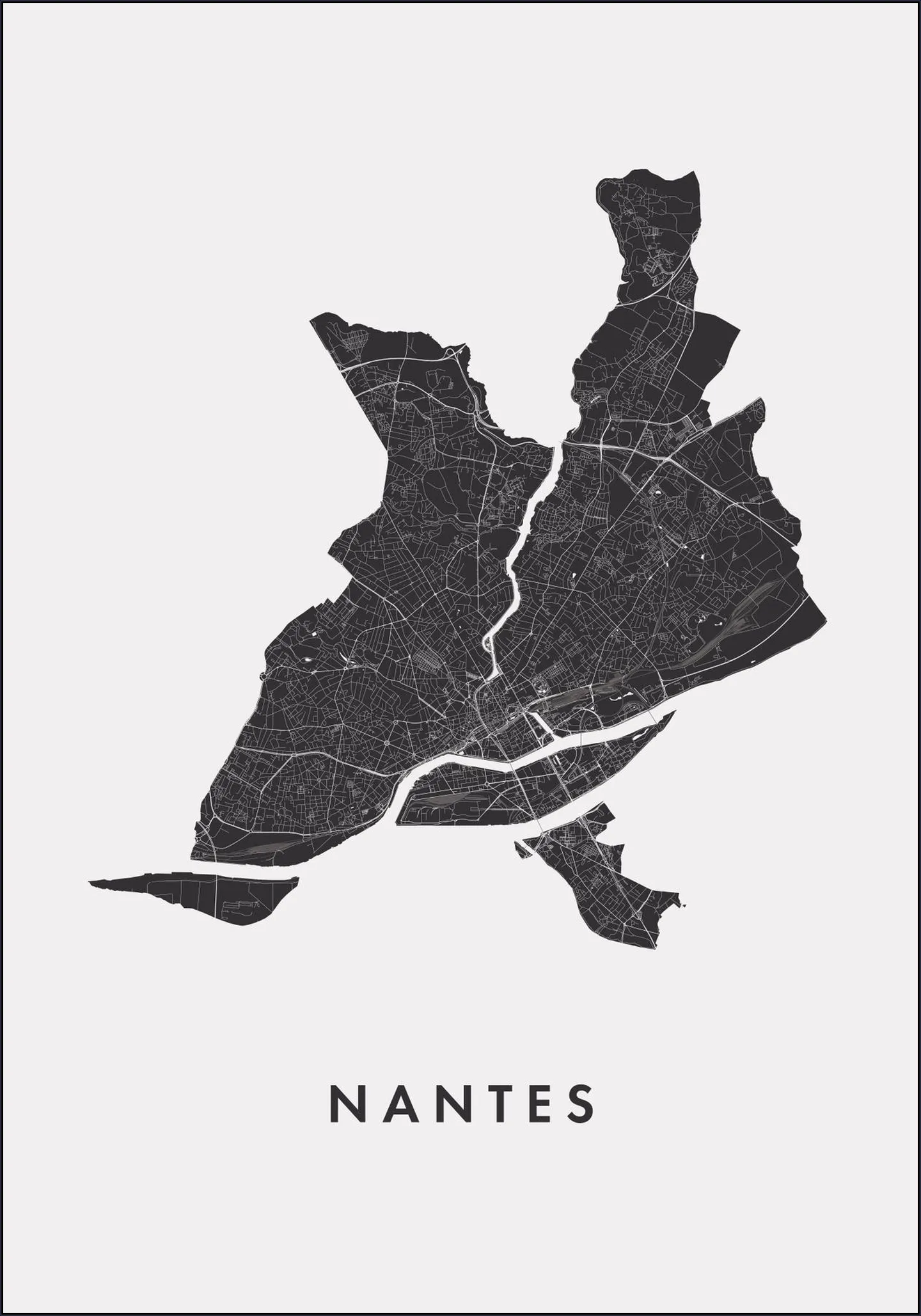 Nantes City Map