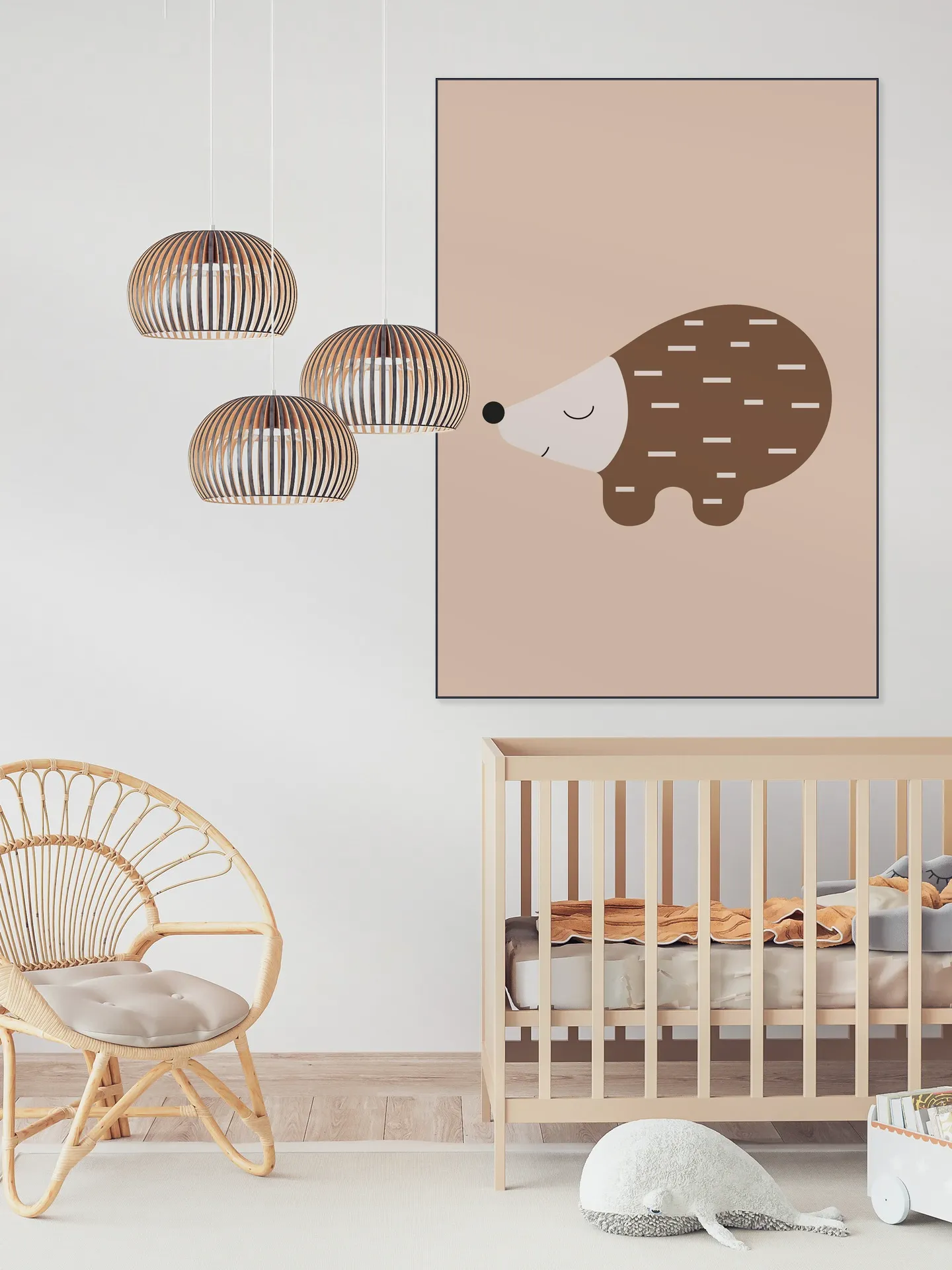 Happy Hedgehog Warm Taupe