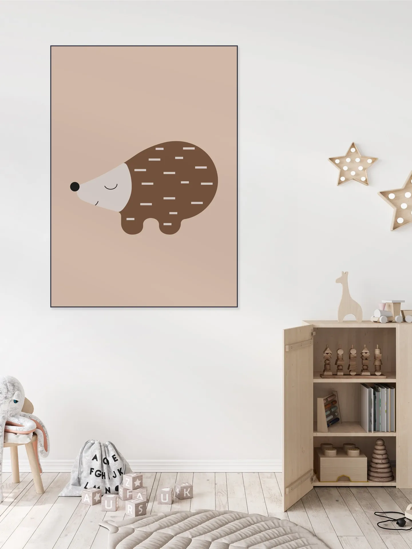 Happy Hedgehog Warm Taupe