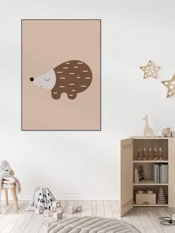 Happy Hedgehog Warm Taupe
