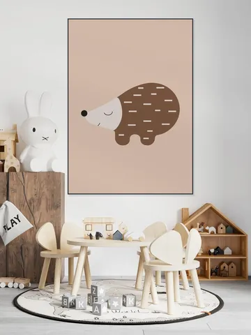 Happy Hedgehog Warm Taupe