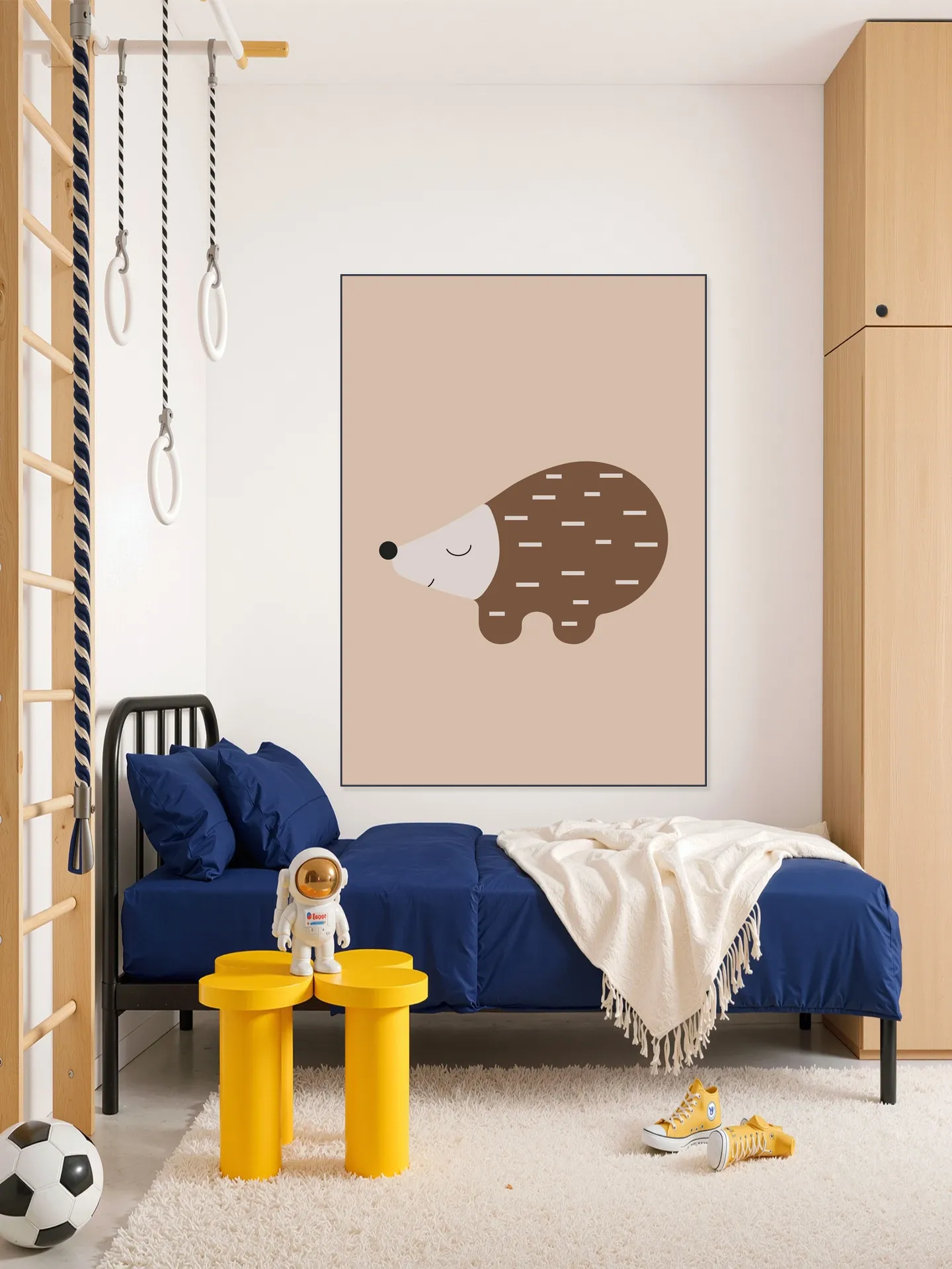 Happy Hedgehog Warm Taupe