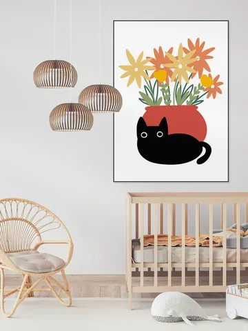 Vase with Cat