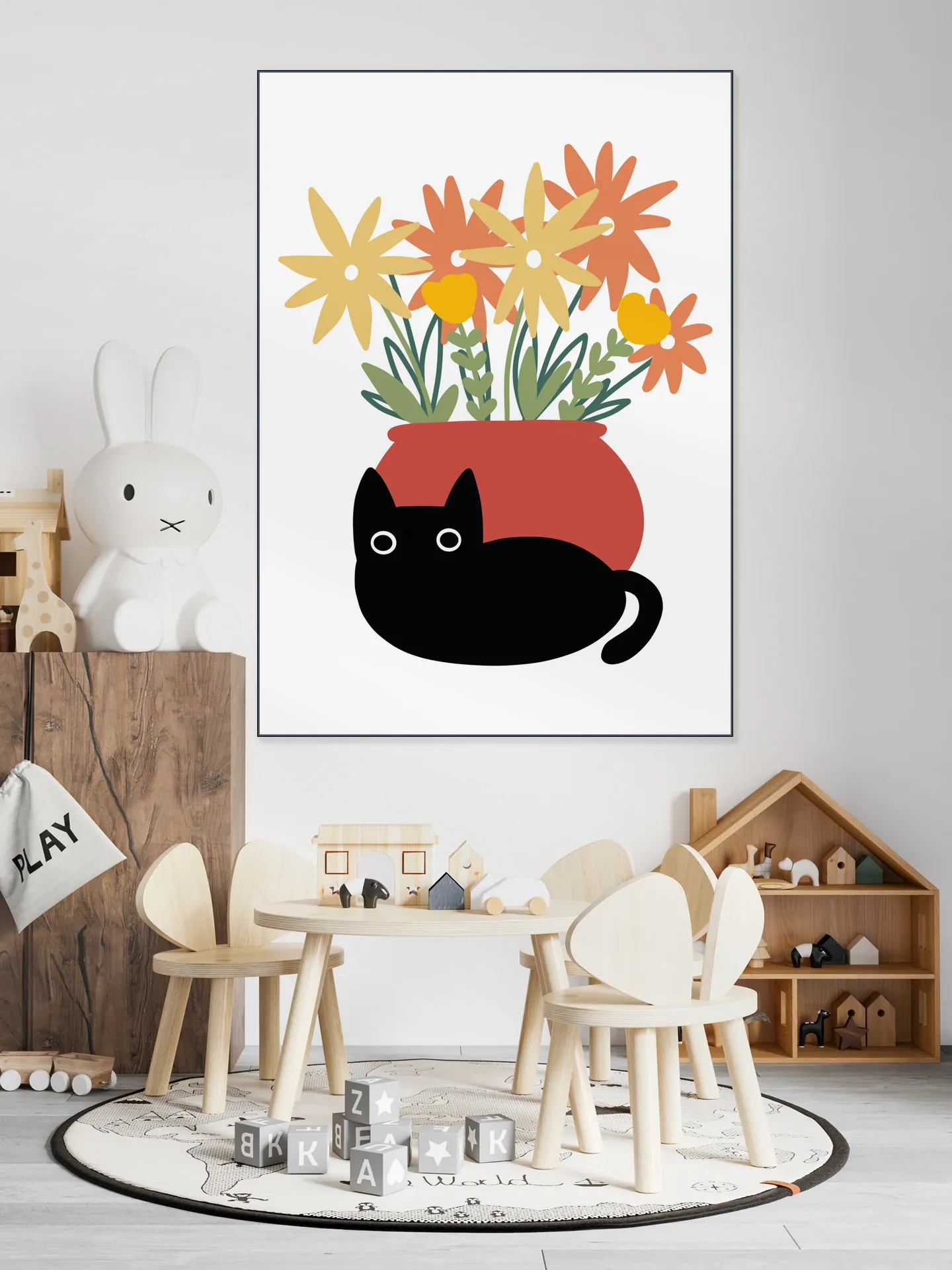 Vase with Cat