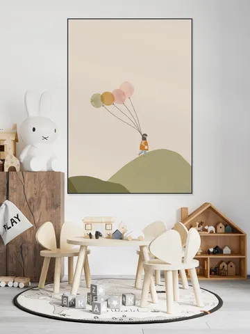 Girl and her Balloons
