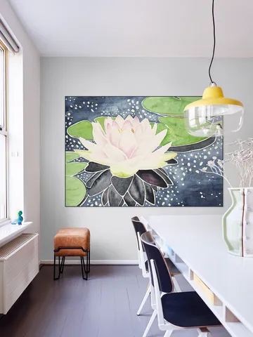 Pink Lotus Flower in Sparkling Water