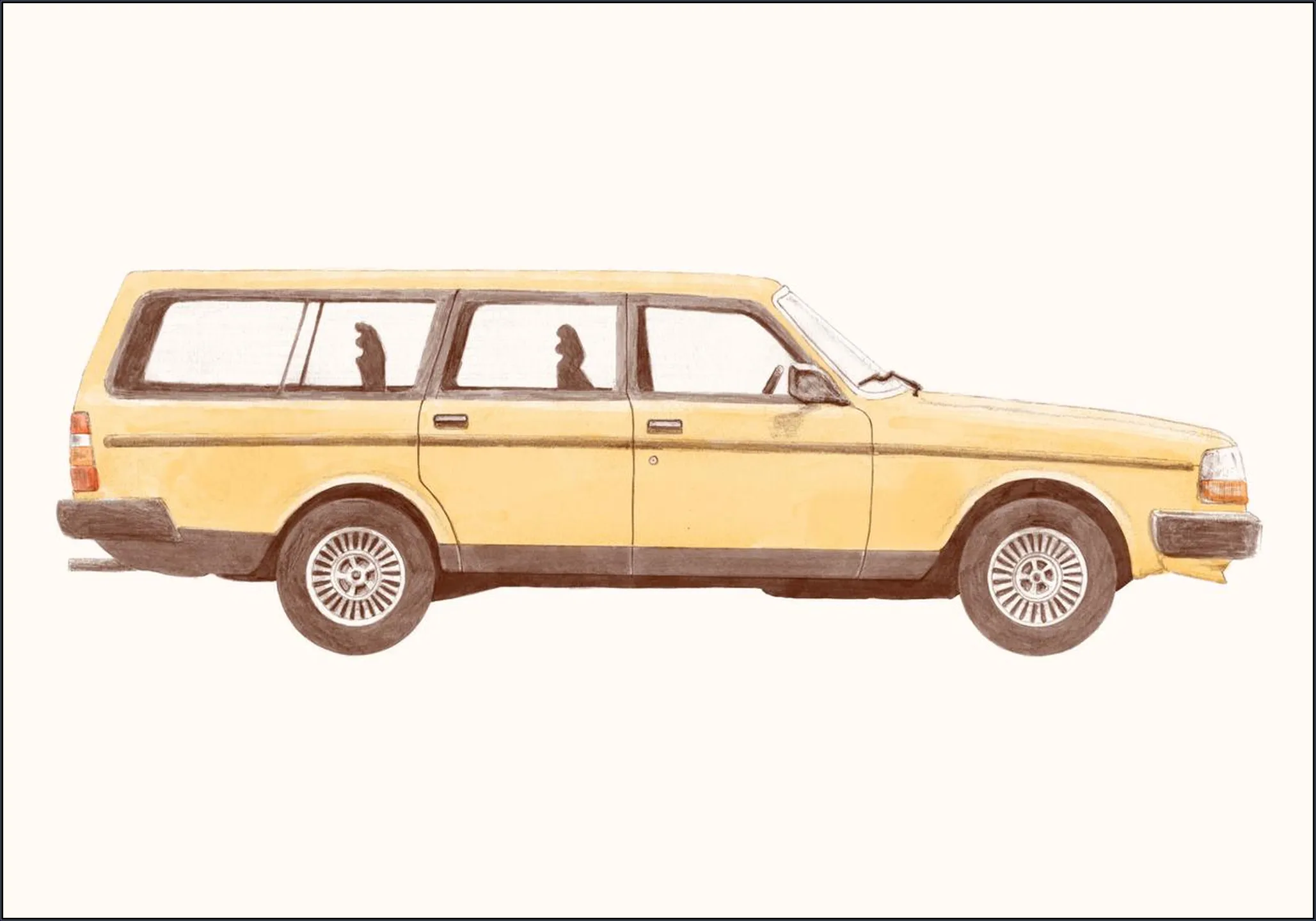 Vintage Yellow Car
