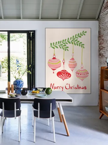 Cheerful little Christmas Baubles - Pink 