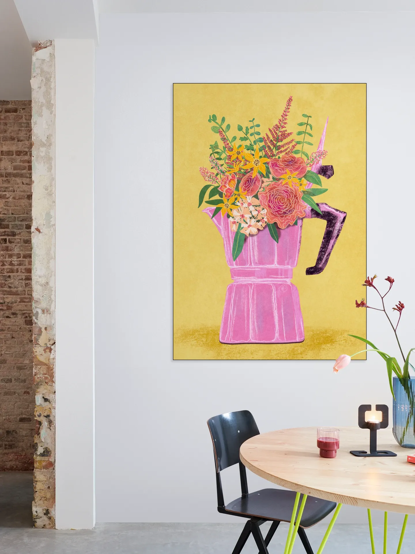  Espresso Maker With Flowers