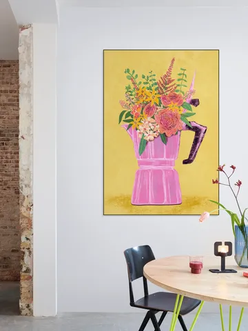  Espresso Maker With Flowers