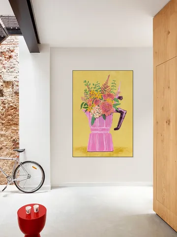  Espresso Maker With Flowers