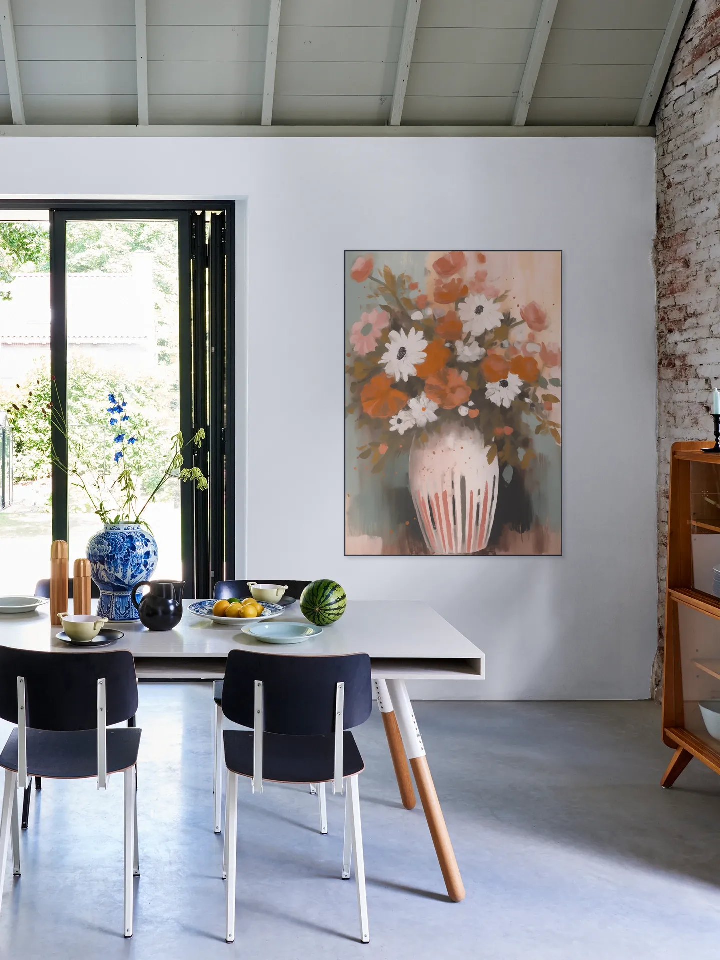 Vibrant Floral Vase