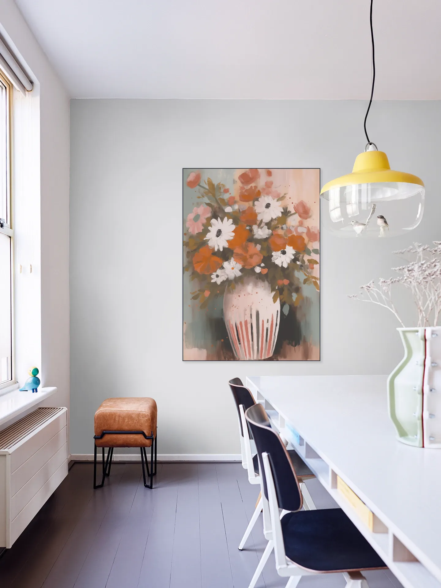 Vibrant Floral Vase